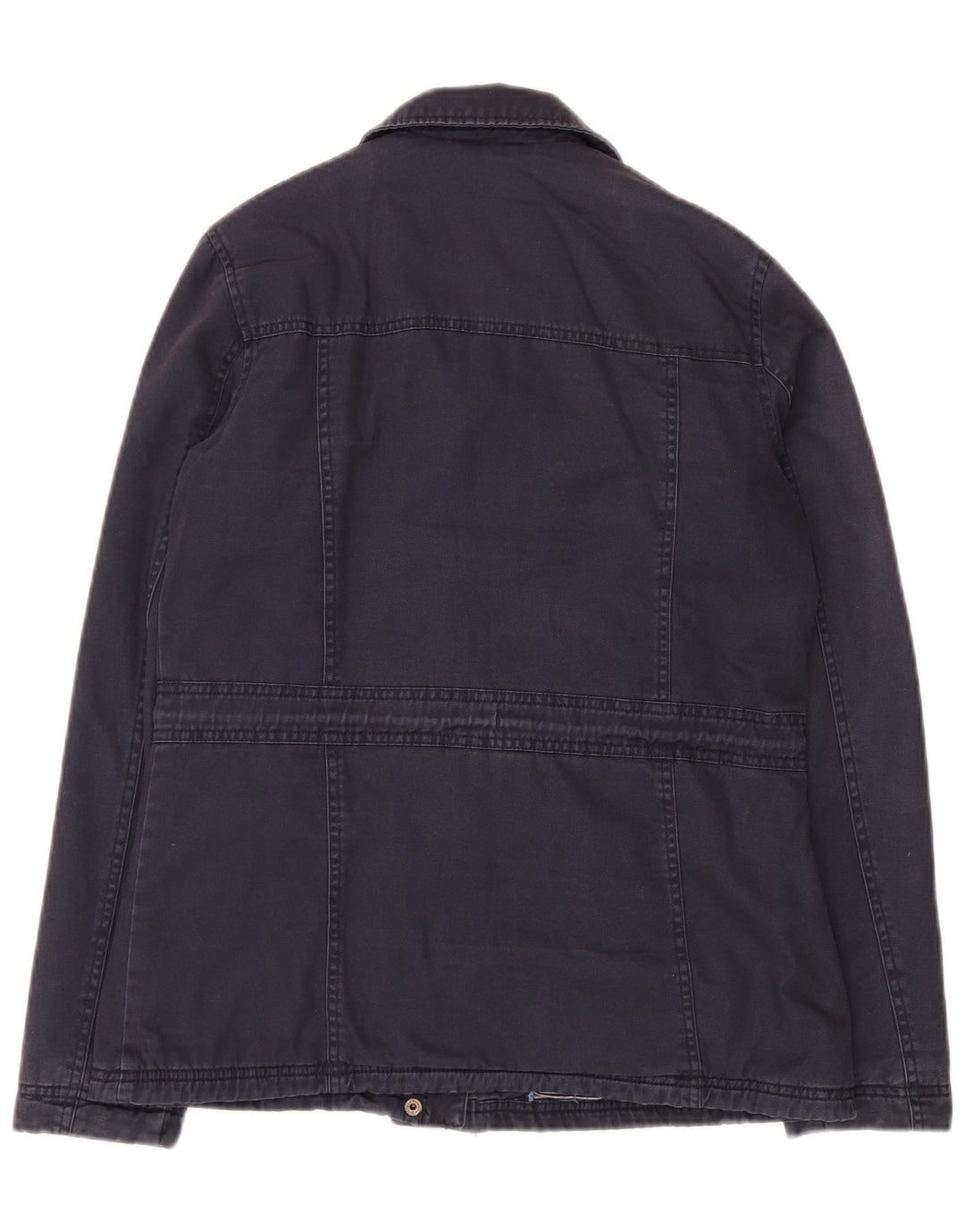 FAT FACE Womens Utility Jacket UK 10 Small Navy Blue Cotton