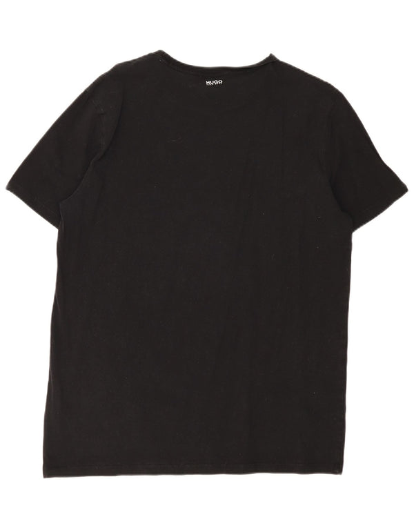 Hugo Boss Herre T-Shirt Top 2XL Sort Bomuld