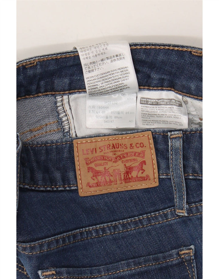 LEVI'S Womens 714 Slim Jeans W25 L29 Blue Cotton Vintage Levi's and Second-Hand Levi's from Messina Hembry 