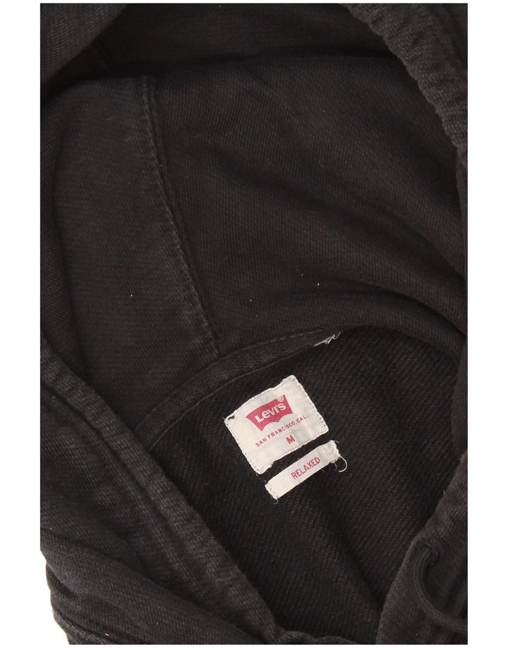 LEVI'S afslappet grafisk hættetrøje til mænd mellem sort