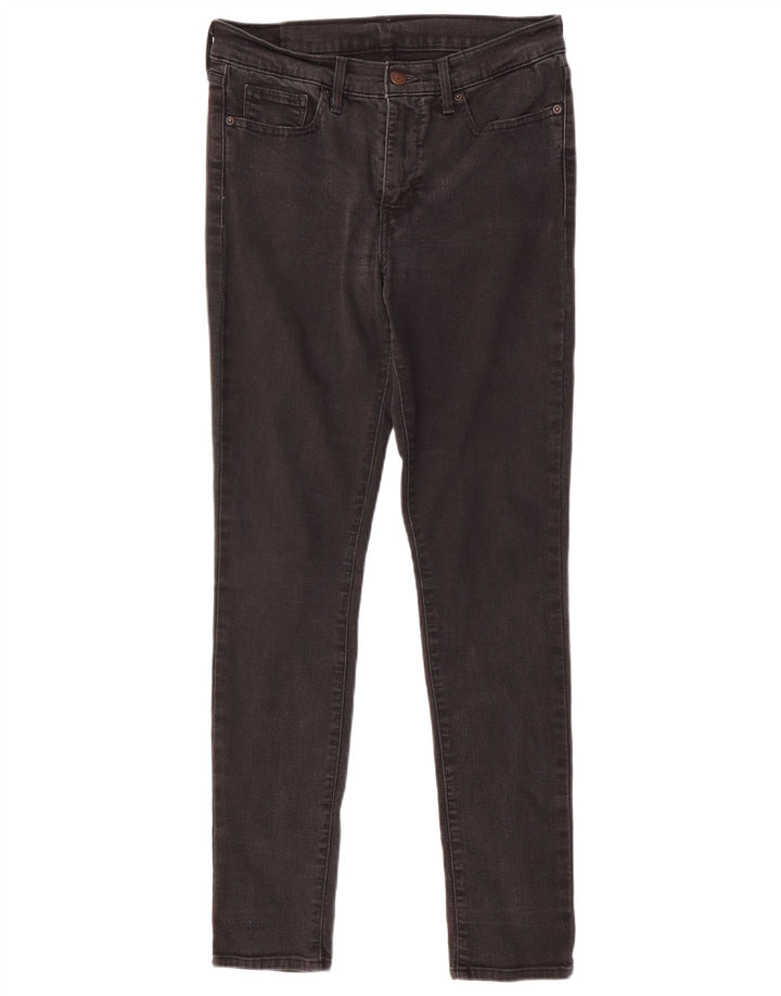 LEVI'S Womens Skinny Jeans W30 L32 Black Cotton