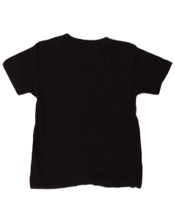 French Connection drenge grafisk t-shirt top 7-8 år sort bomuld