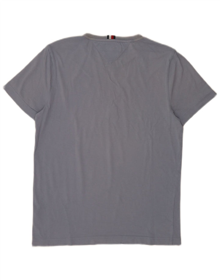 Tommy Hilfiger Herre grafisk T-shirt top mellemblå bomuld