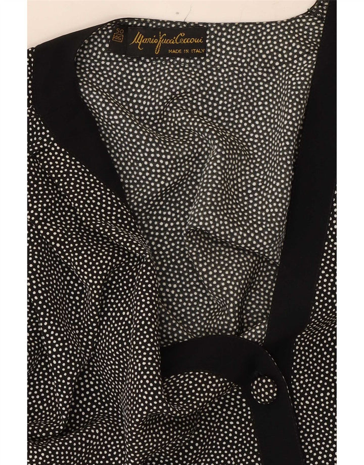 Mario Pucci Cecconi Dame 2-delt nederdelsæt IT 46 Large W30 Sort Plettet
