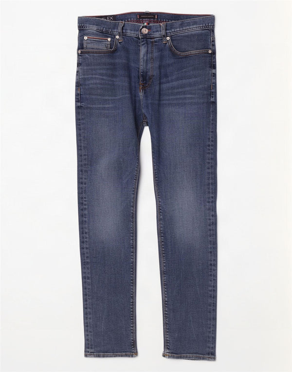 Tommy Hilfiger Herre Bleecker Stretch Slim Jeans W34 L30 Blå Bomuld