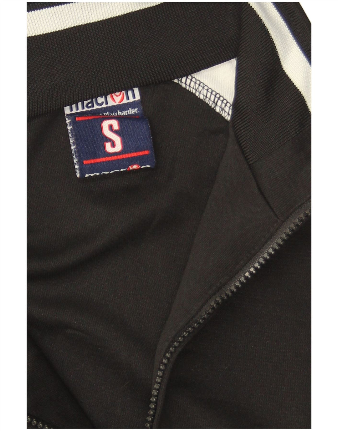 Macron Herre Loose Fit træningsdragt Topjakke Lille Sort Colourblock