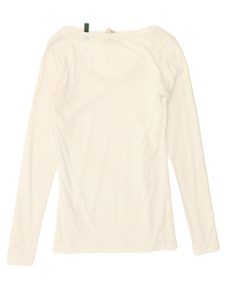 G-STAR Womens Top Long Sleeve UK 8 Small White Vintage G-Star and Second-Hand G-Star from Messina Hembry 