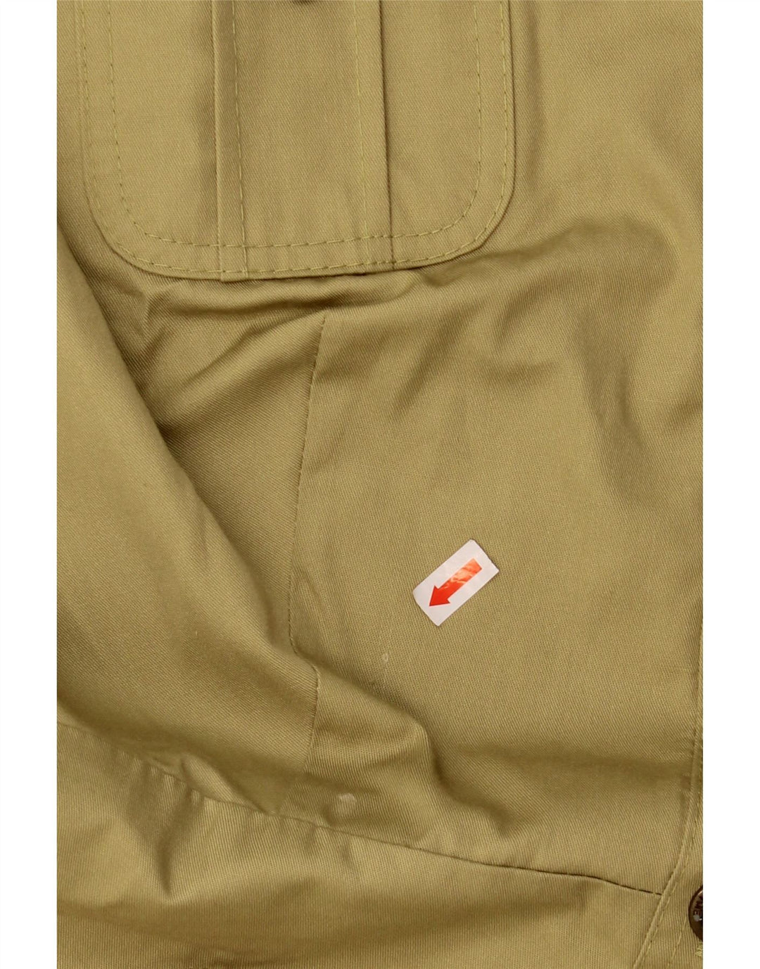 VINTAGE Womens Shirt Dress IT 44 Medium Khaki Polyester Vintage Vintage and Second-Hand Vintage from Messina Hembry 