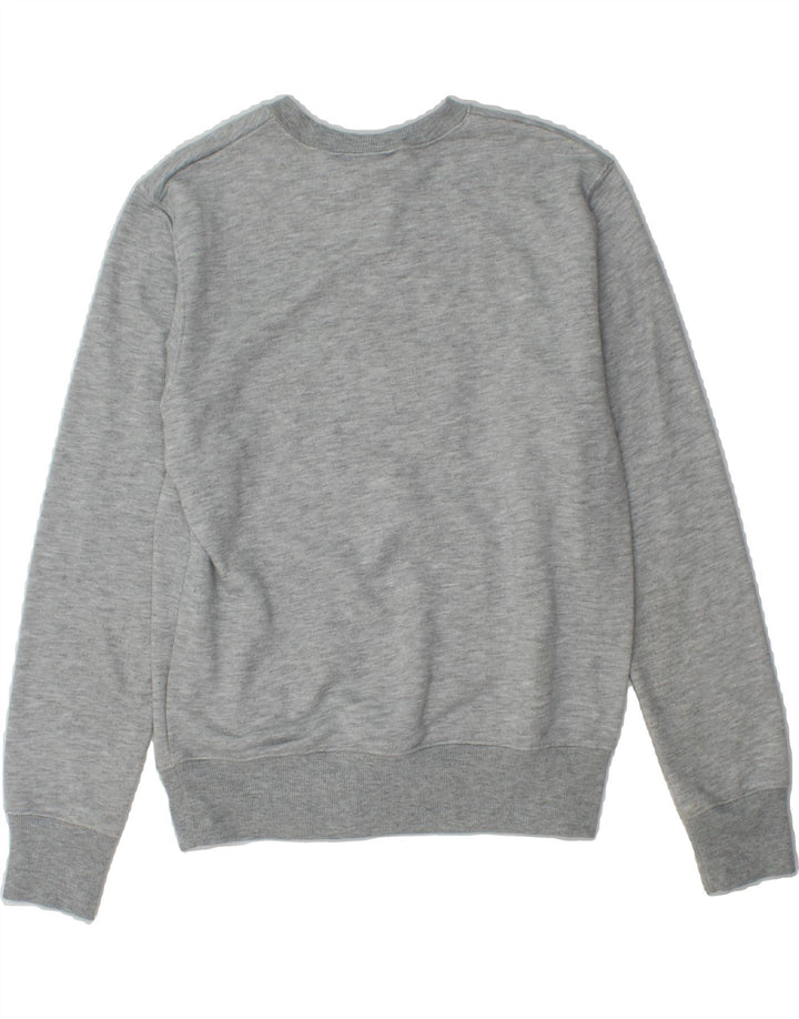 NEW BALANCE Womens Sweatshirt Jumper UK 6 XS Grey Polyester Vintage New Balance and Second-Hand New Balance from Messina Hembry 