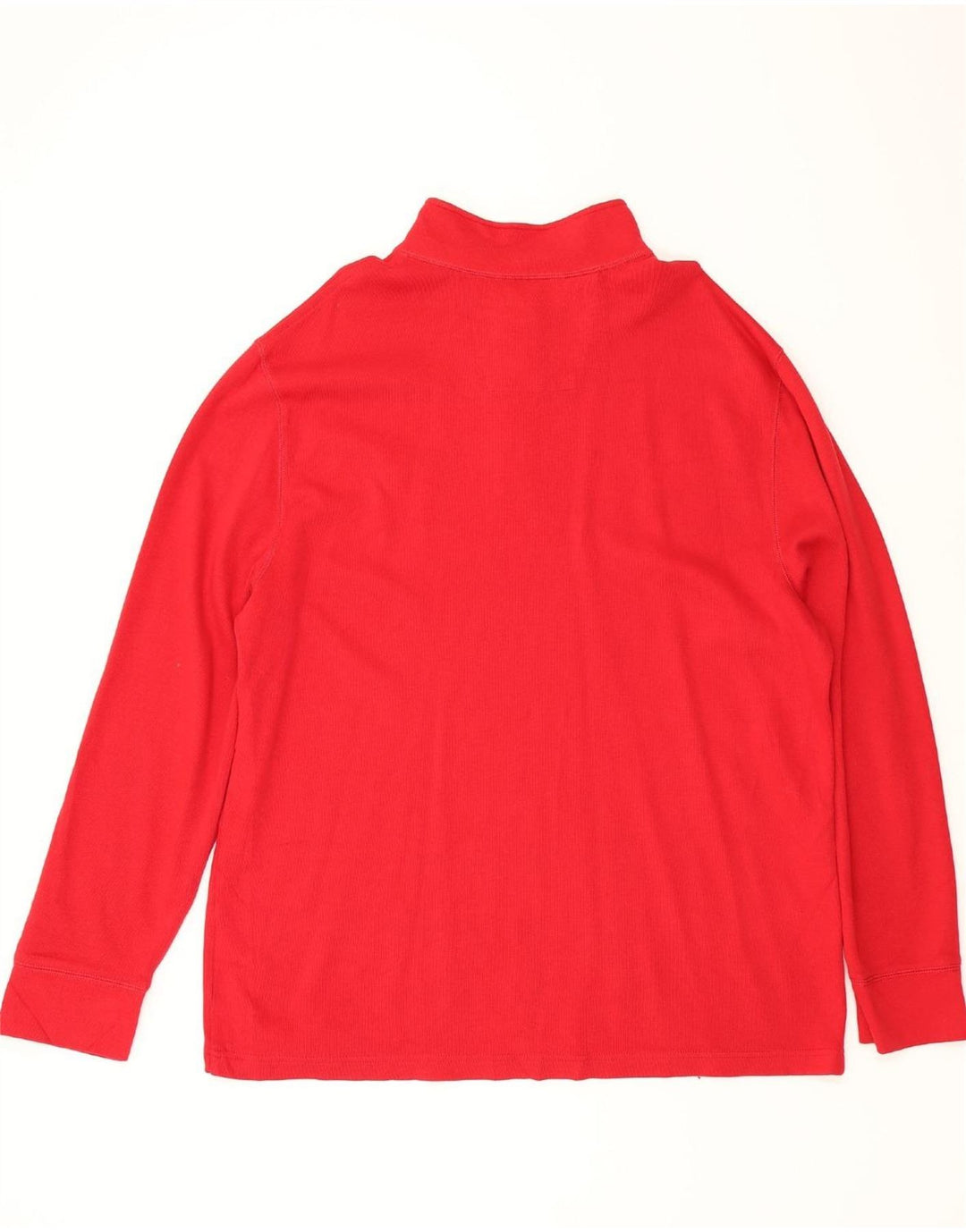 NAUTICA Mens Zip Neck Jumper Sweater 2XL Red Cotton Vintage Nautica and Second-Hand Nautica from Messina Hembry 