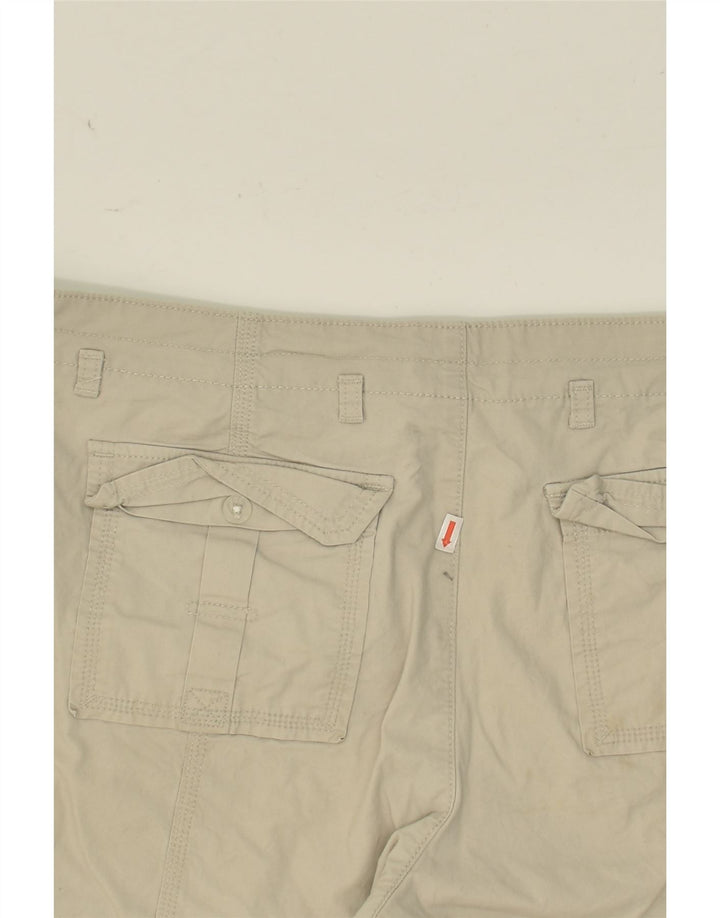 LEE Womens Cargo Shorts US 18 2XL W36 Beige Cotton | Vintage Lee | Thrift | Second-Hand Lee | Used Clothing | Messina Hembry 