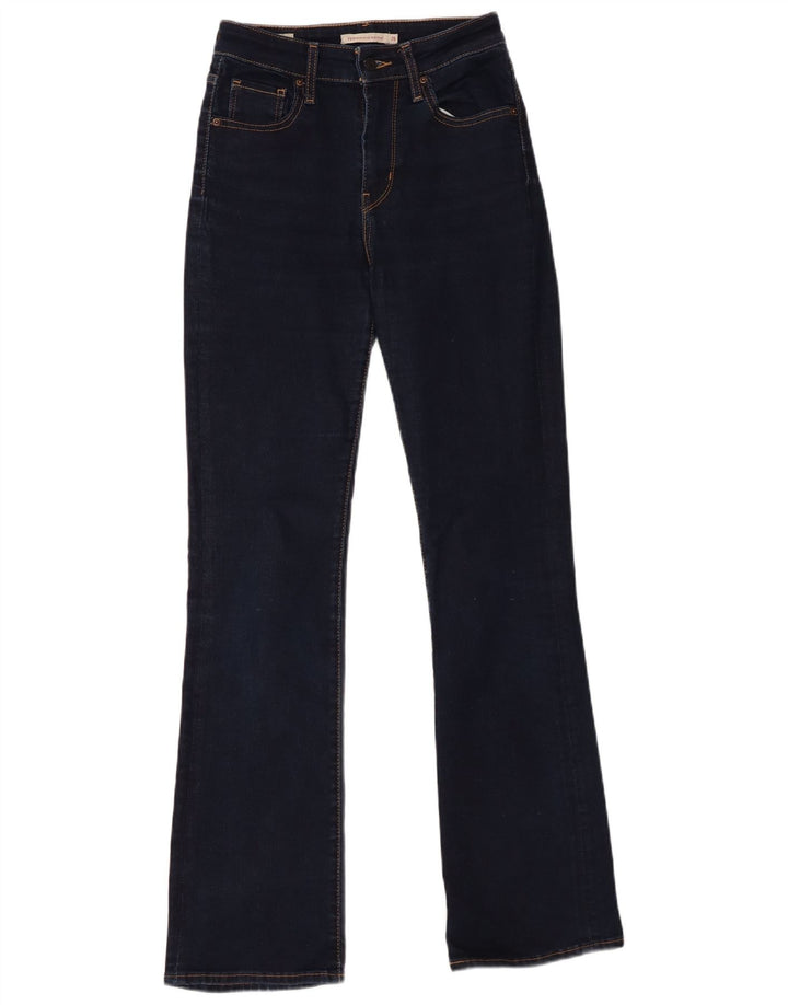 Levi's Dame 725 High Rise Bootcut Jeans W26 L32 Marineblå Bomuld