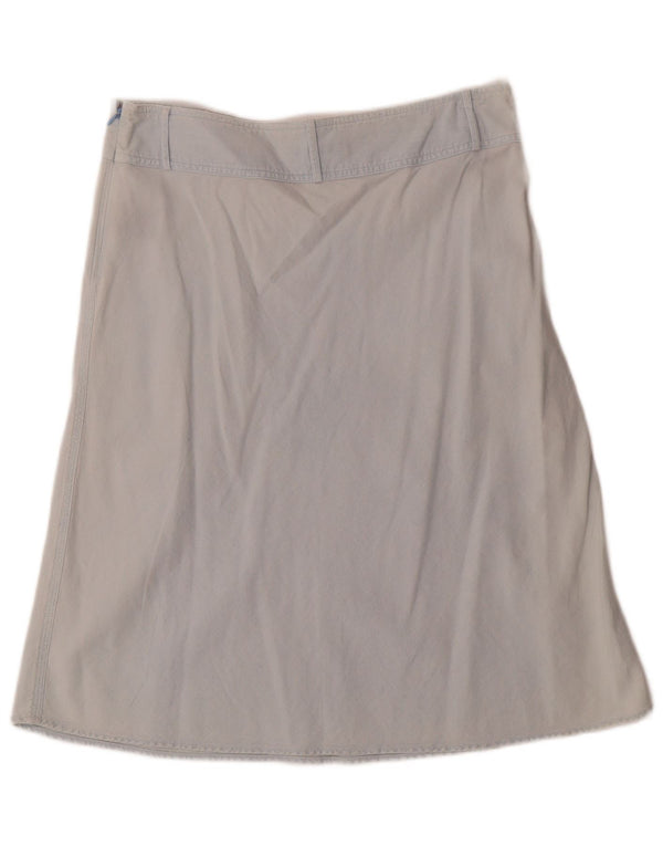 Ralph Lauren Dame A-Line nederdel US 10 Large W32 Blue Cotton