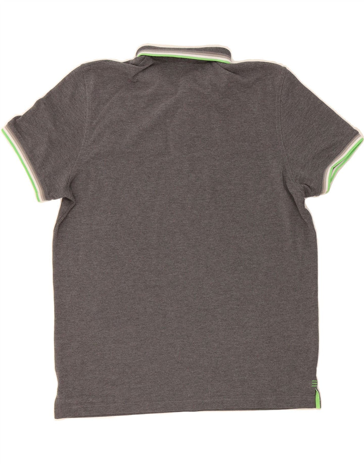 CANTERBURY Mens Polo Shirt Large Grey Polyester Vintage Canterbury and Second-Hand Canterbury from Messina Hembry 