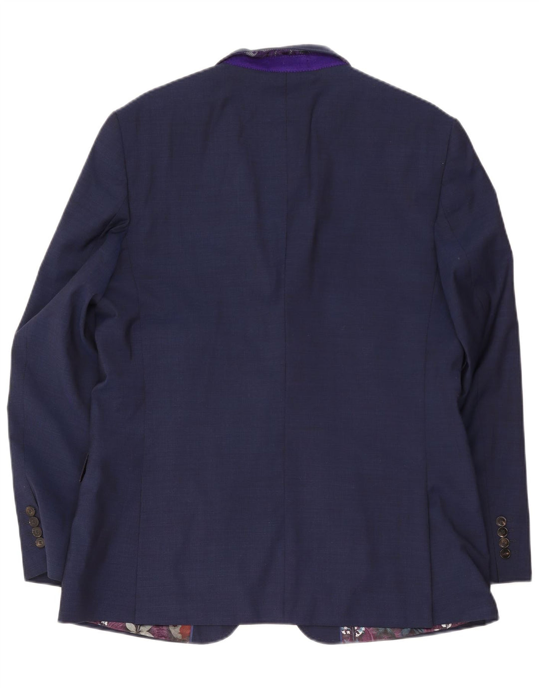 Ted Baker Herre 2 Button Blazer Jacket UK 44 2XL Navy Blue Wool
