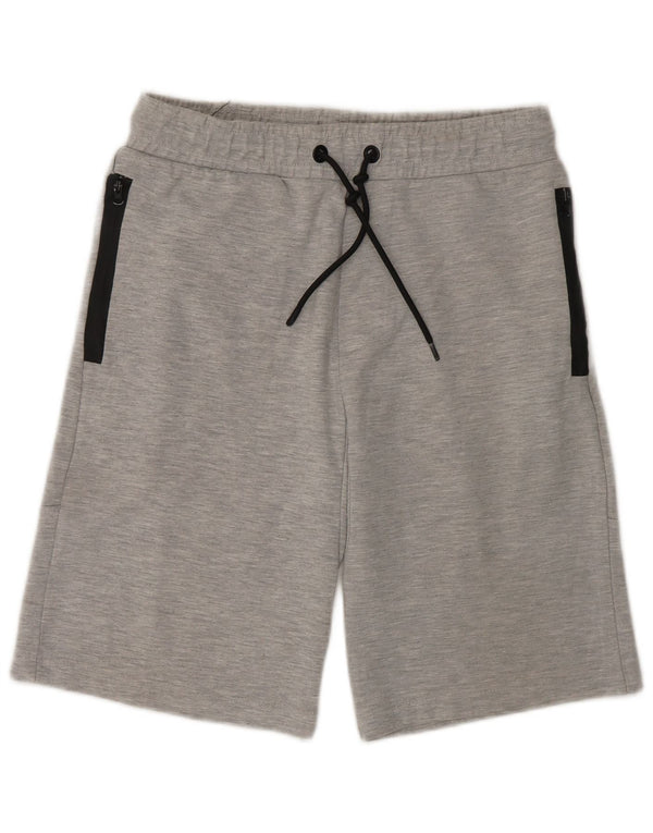 Zara Sportshorts til mænd mellemgrå flækket polyester