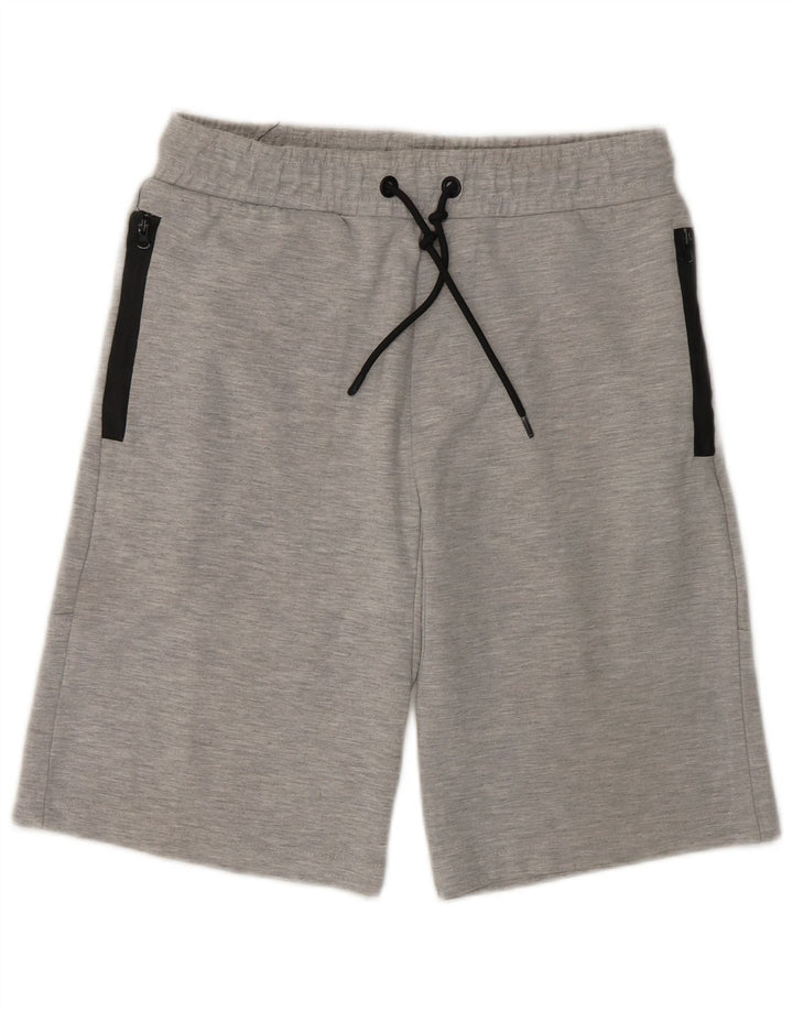 Zara Sportshorts til mænd mellemgrå flækket polyester