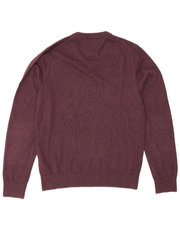 Tommy Hilfiger Herre V-hals sweater lille lilla bomuld