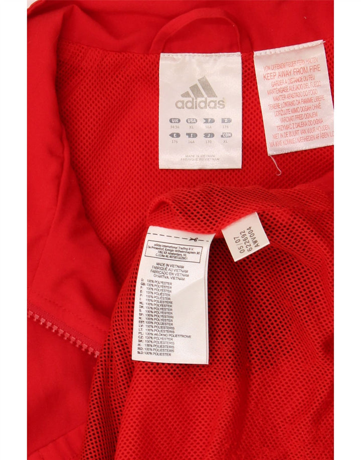 Adidas Træningsdragt Topjakke til drenge 15-16 år Rød Colourblock Polyester