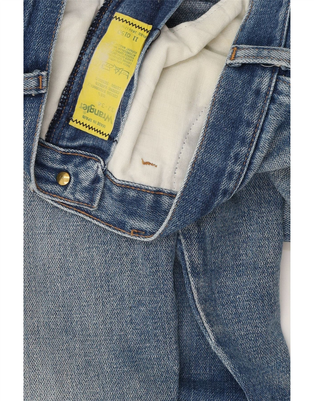 Wrangler Straight Jeans til mænd W32 L27 blå bomuld