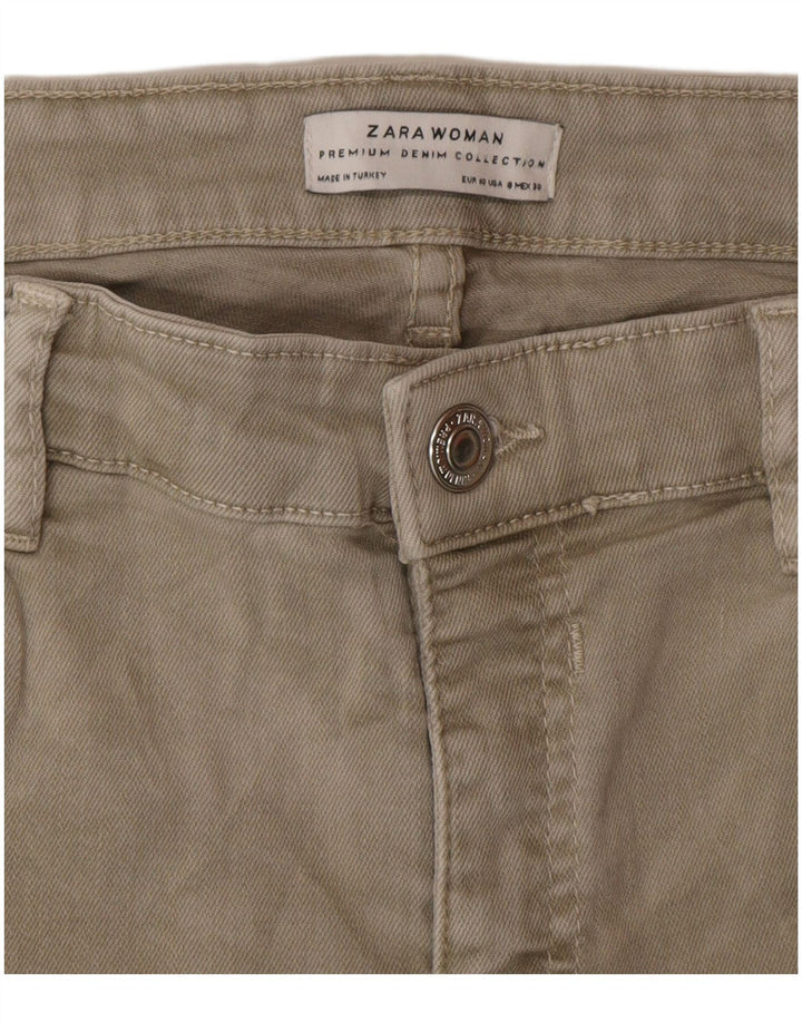 Zara Dame Slim Jeans EU 40 Medium W30 L26 Grå