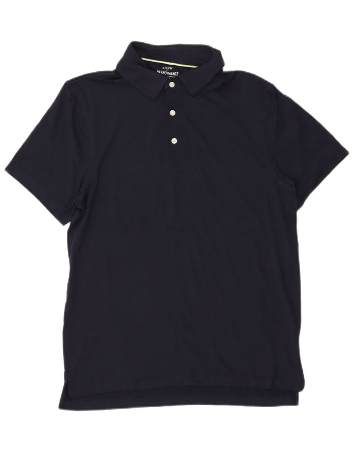 J. CREW Poloskjorte til mænd Medium Navyblå polyester