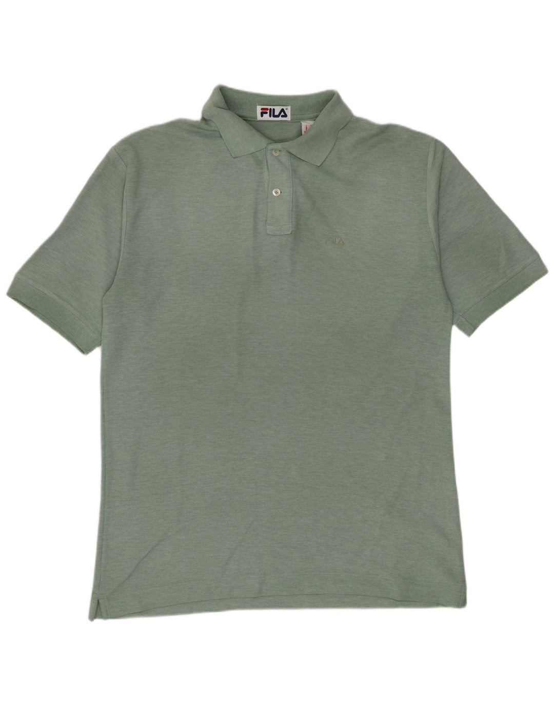 Fila herre poloshirt mellemgrøn bomuld