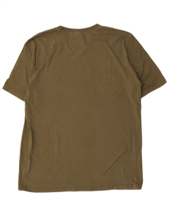 Oakley Herre Custom Fit Grafisk T-Shirt Top XL Khaki