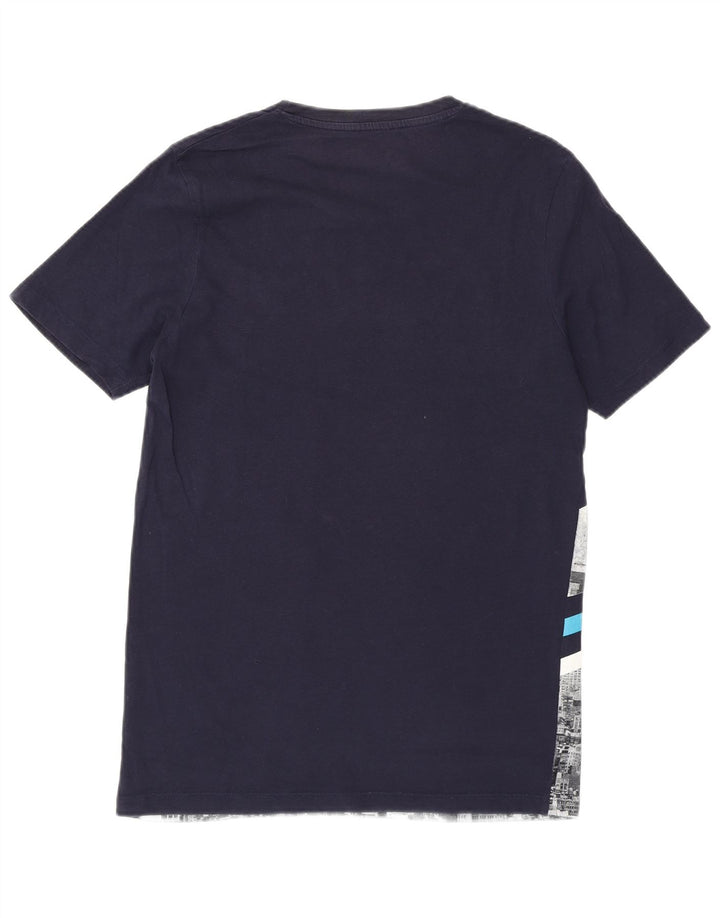 JACK & JONES Mens Core Graphic T-Shirt Top Small Navy Blue