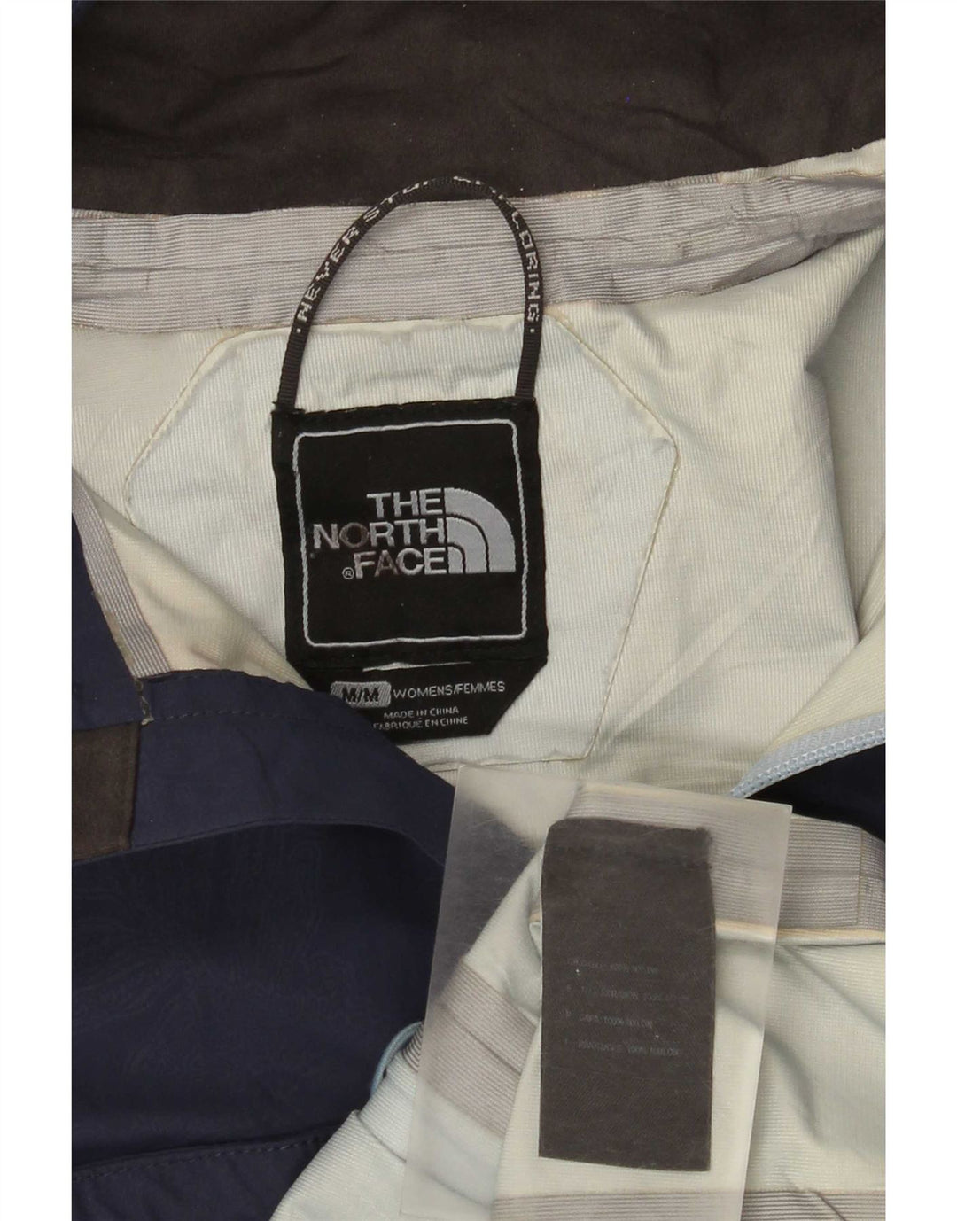 The North Face Dame Hyvent Regnjakke med hætte UK 14 Medium Navy Blue