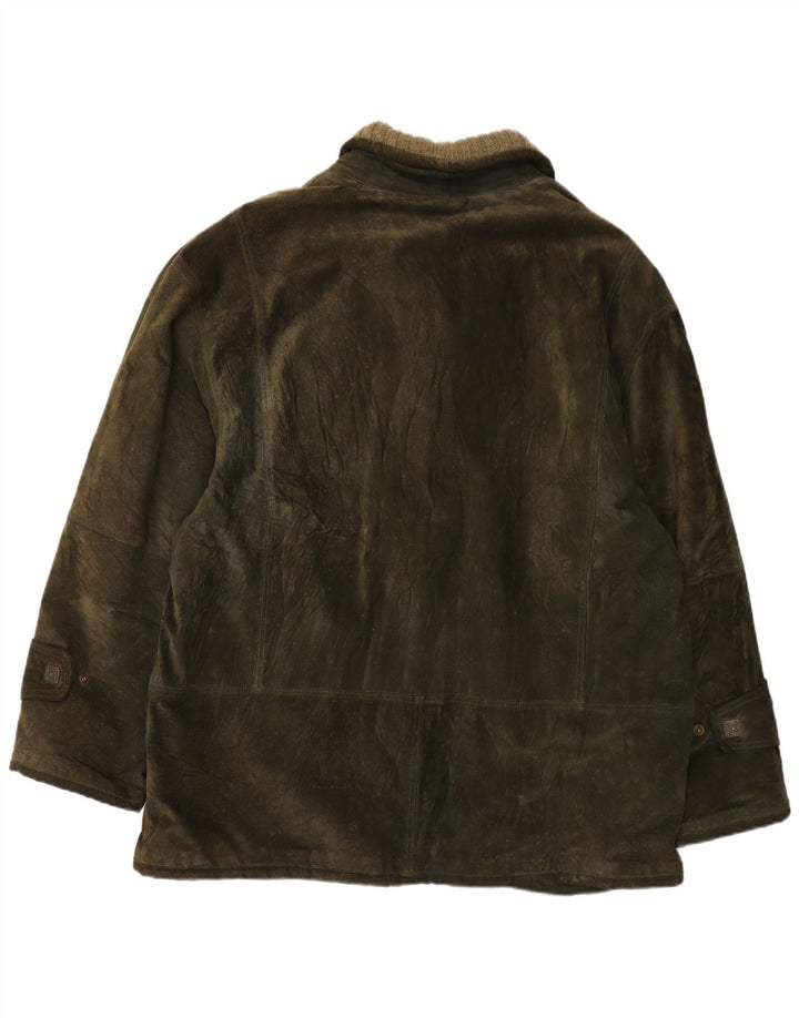 Torras Herre Ruskindsjakke EU 60 5XL Khaki