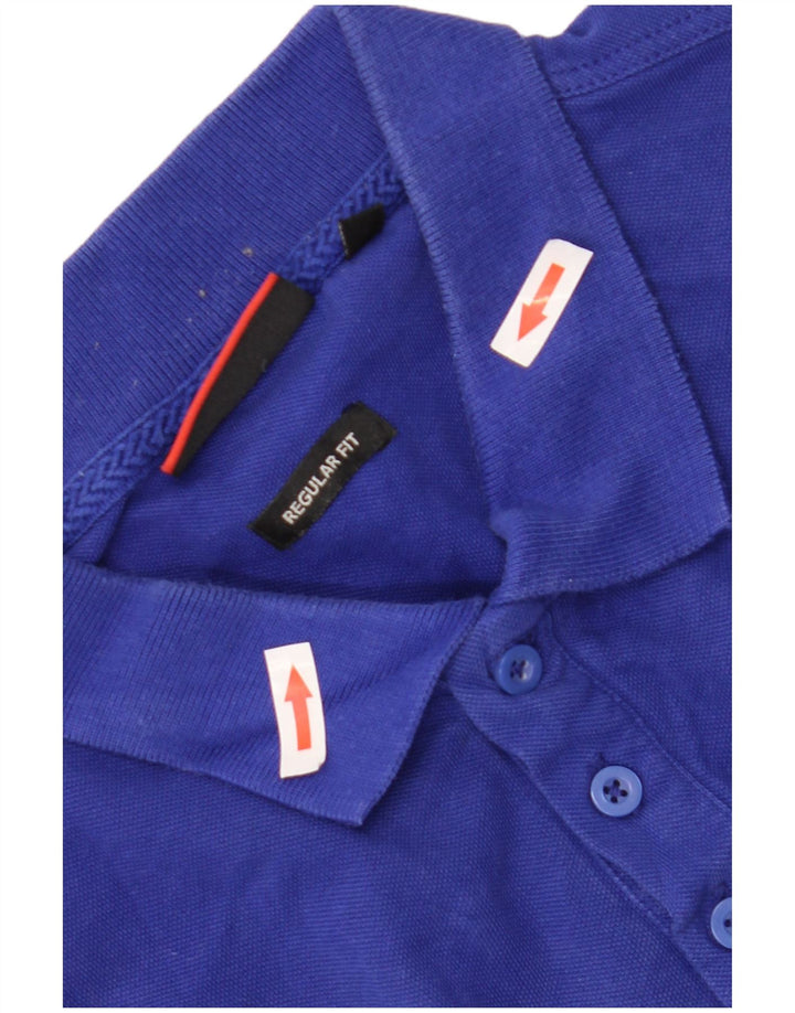 Pierre Cardin Herre Regular Fit Polo Shirt XL Blå Bomuld