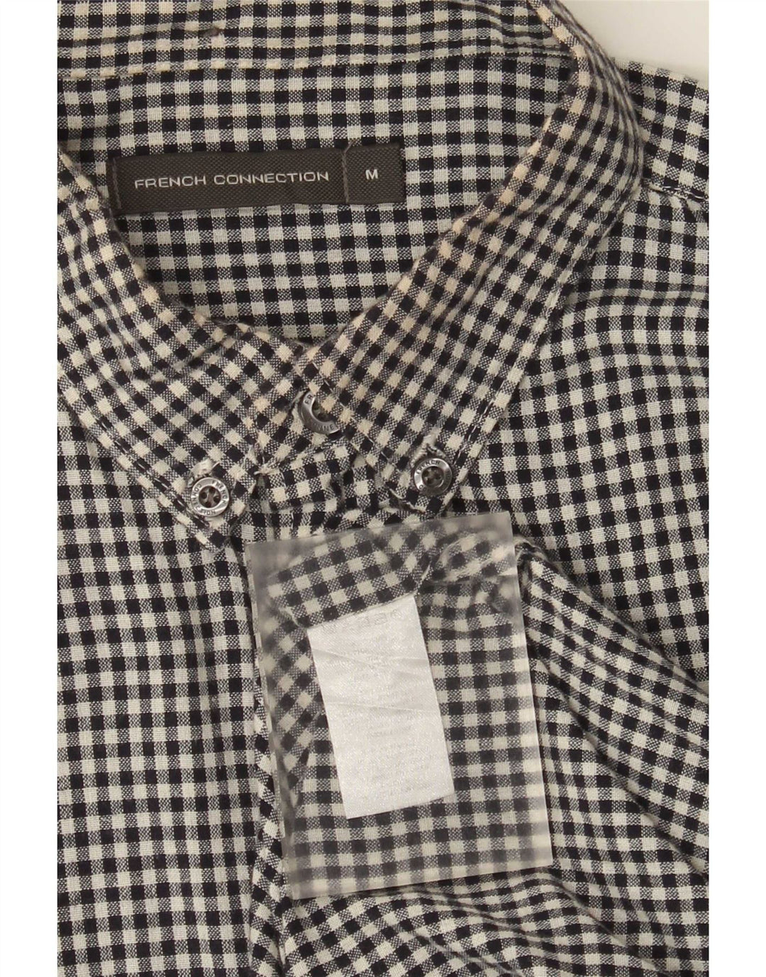 French Connection Herreskjorte Medium Sort Gingham Bomuld