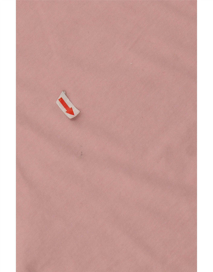 Ellesse Dame T-Shirt Top UK 14 Medium Pink Bomuld