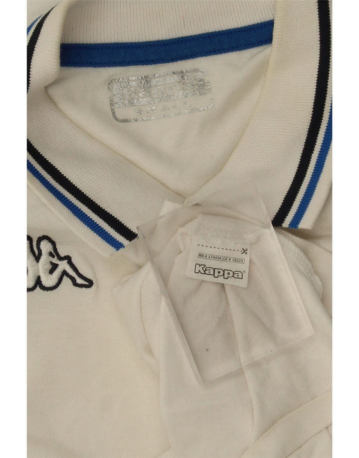KAPPA Mens Polo Shirt Small White Vintage Kappa and Second-Hand Kappa from Messina Hembry 