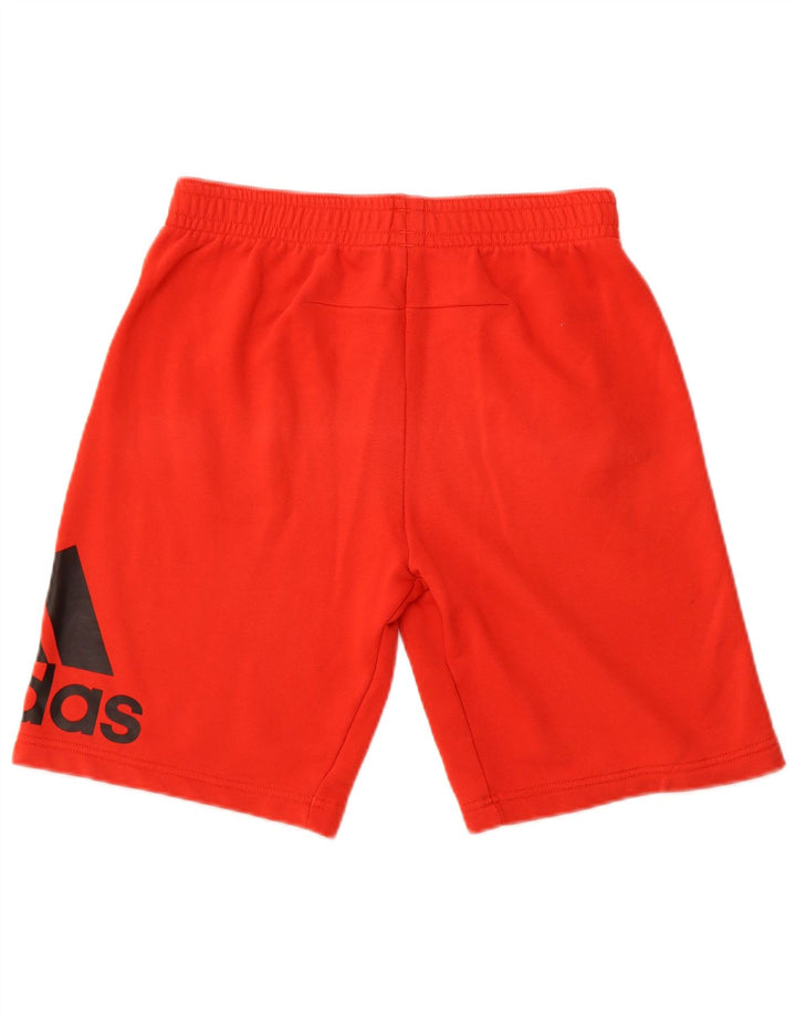Adidas drenge grafiske sportsshorts 15-16 år rød bomuld