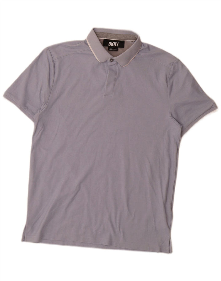 Dkny Herre Polo Shirt Medium Blå Bomuld