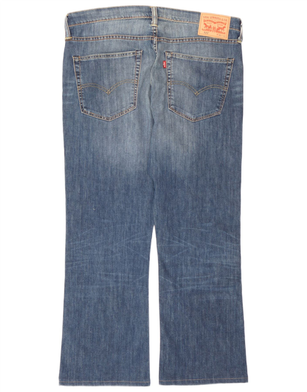 Levi's Herre 527 Bootcut Jeans W36 L28 Blå Bomuld