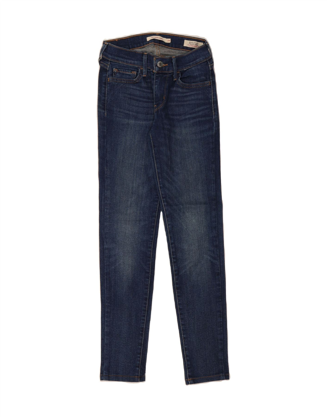 LEVI'S Womens 710 Super Skinny Jeans W24 L27 Blue Cotton Vintage Levi's and Second-Hand Levi's from Messina Hembry 