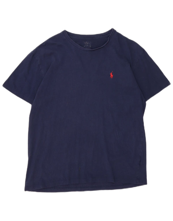 Polo Ralph Lauren Herre T-shirt Top Medium Marineblå Bomuld
