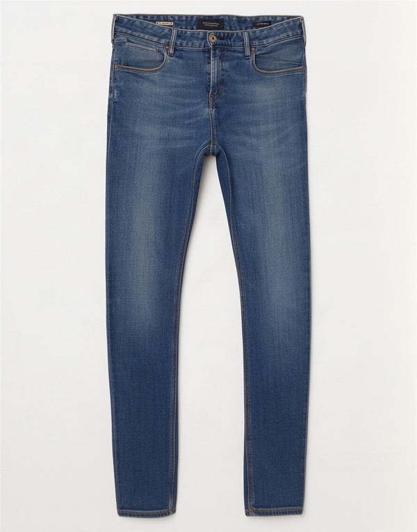 Scotch & Soda Womens Skinny Jeans W30 L32 Blue Cotton