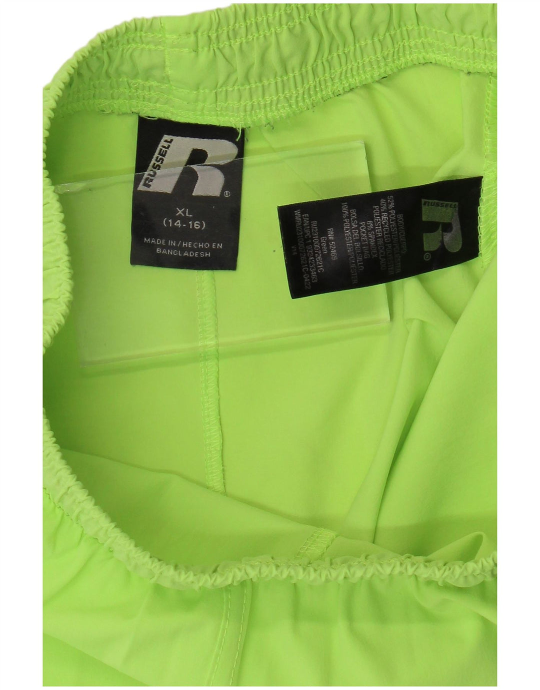 RUSSELL ATHLETIC Drenge Dri-Power sportsshorts 14-15 år XL Grøn