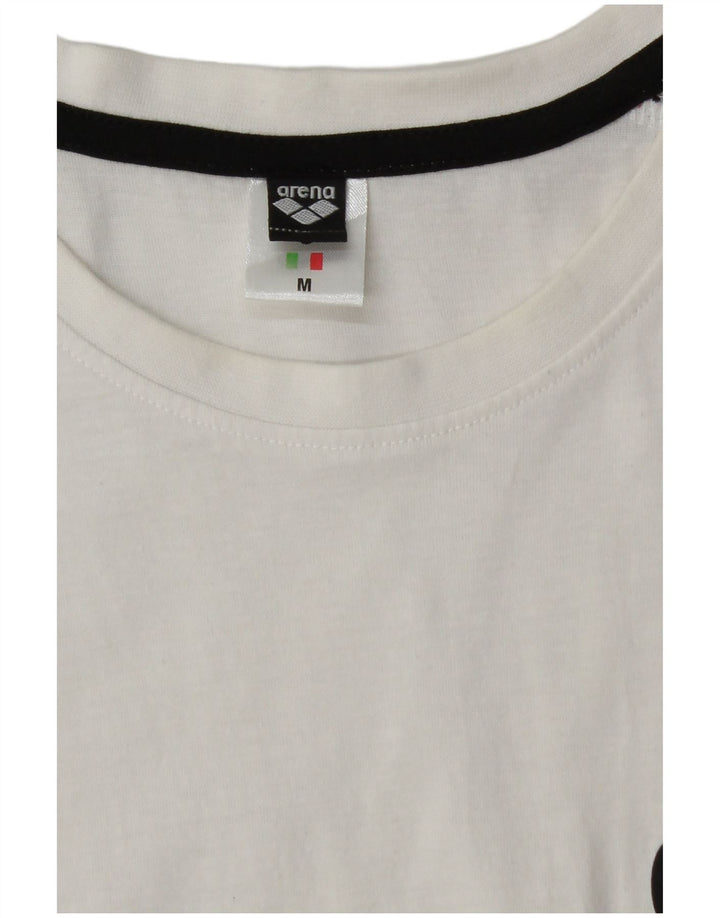 Arena Herre Grafisk Vest Top Medium Hvid Bomuld