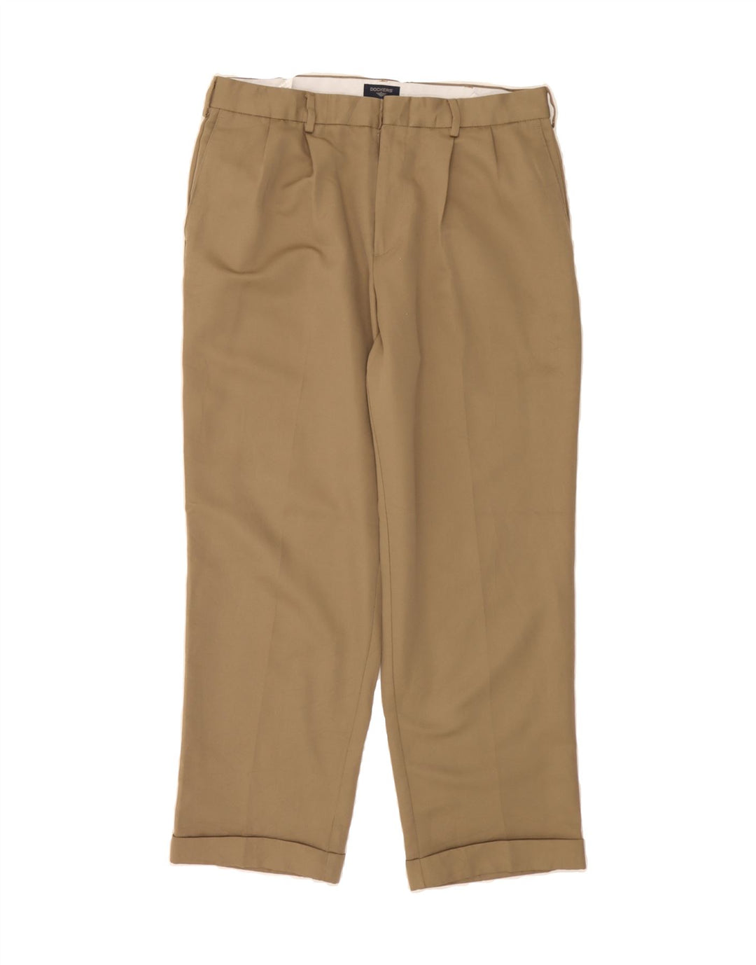 DOCKERS Mens Pegged Chino Trousers W34 L29  Beige Polyester Vintage Dockers and Second-Hand Dockers from Messina Hembry 