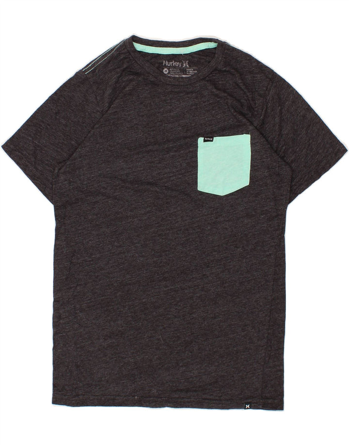 HURLEY Mens T-Shirt Top Medium Grey Cotton Vintage Hurley and Second-Hand Hurley from Messina Hembry 