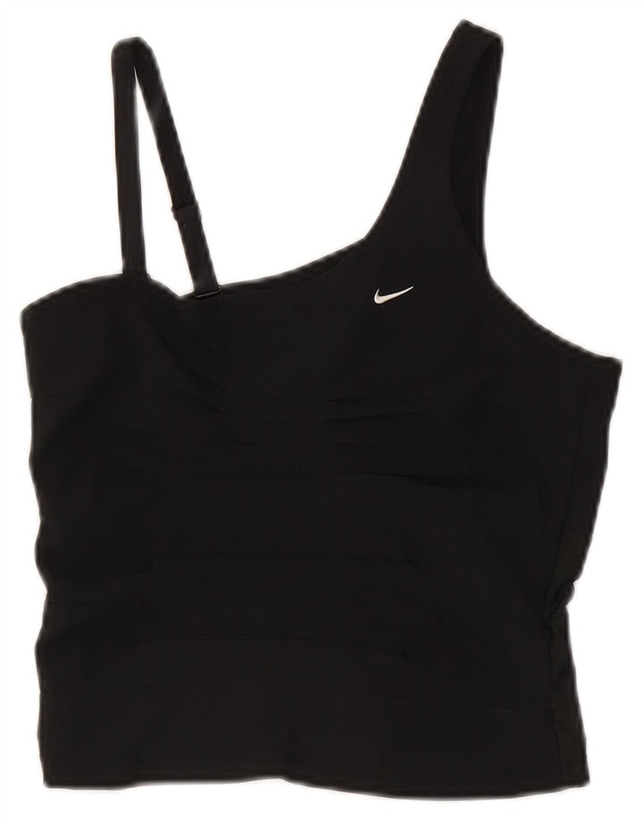 Nike Dame Crop Vest Top UK 8 Lille Sort
