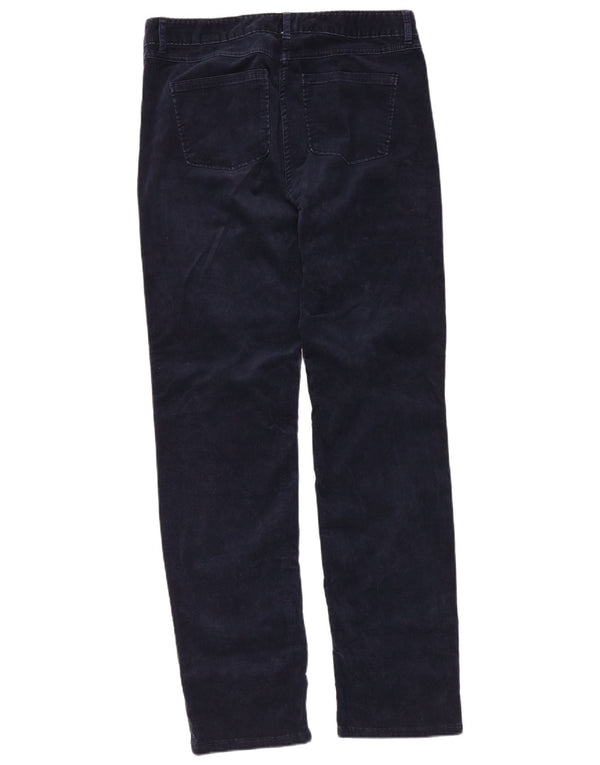 Marks & Spencer fløjlsbukser til kvinder UK 14 Large W32 L31 Marineblå