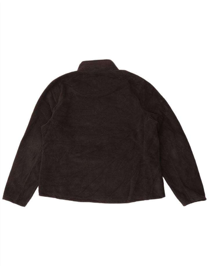 Eddie Bauer Dame Oversized Fleecejakke UK 18 XL Sort Polyester