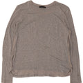Zara Dame Top Langærmet UK 16 Large Grå Flecked