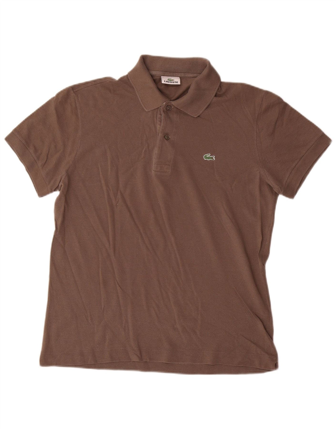 Lacoste herre poloskjorte str. 3 Lille brun bomuld